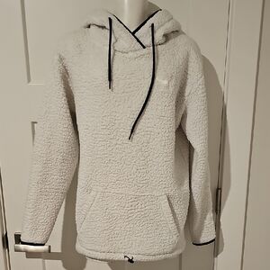 Victoria's Secret Pink White Sherpa Hoodie